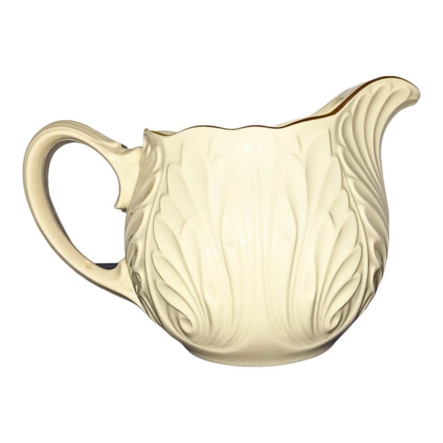 Vintage Lenox Acanthus or Cottage Pattern Pitcher With Ice Lip For Sale