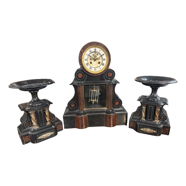 Fireplace Trim Clock, Set of 3 For Sale
