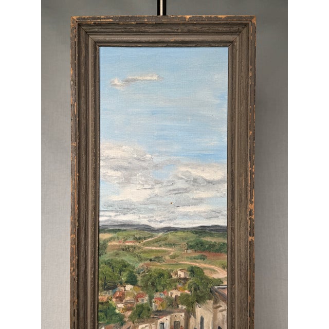 Farmhouse 1960's Vintage Rustic European Post Impressionist Still Life Original Framed Oil Painting on Canvas For Sale - Image 3 of 12