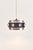 Drum Pendant Lamp with Glass Rosettes, 1960s For Sale - Image 12 of 12
