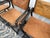 Restoration Hardware 1970s French Director's Dining Chairs | Set of 5 | Chestnut Leather For Sale In Columbus - Image 6 of 17