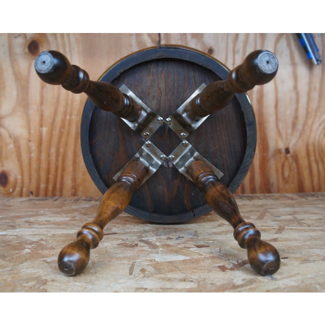 Early 20th Century Vintage Firkin Sugar Bucket Barrel Back Childs Chair For Sale - Image 10 of 13