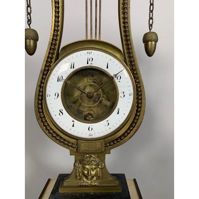 French Louis XVI period skeleton clock. French work, circa 1760, 18th century. For Sale - Image 3 of 9
