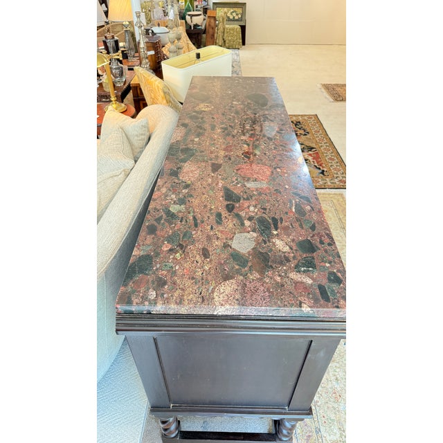 Mission Buffet/Server With Added Granite Top For Sale - Image 14 of 14