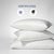 White Hotel Luxe Medium White Goose Down Pillow with Cotton Shell, Standard For Sale - Image 8 of 8