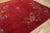 1920s Ruby Red Floral Antique Chinese Art Deco Carpet 9' X 12 Knotted Wool Rug For Sale - Image 4 of 10