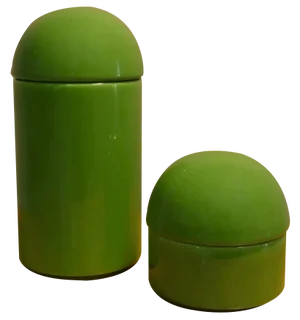 Ceramic Containers, Italy, 1980s, Set of 2