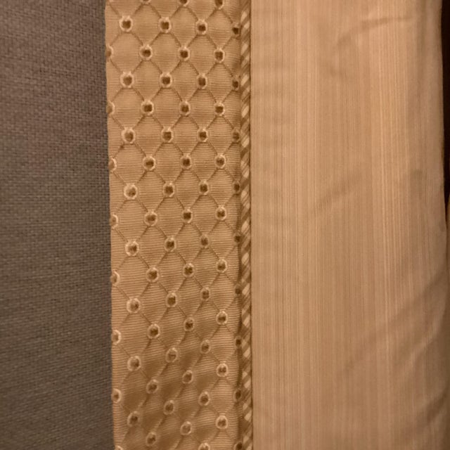 Vintage Fabric Drapes With Flower Print- Set of 2 For Sale - Image 4 of 9