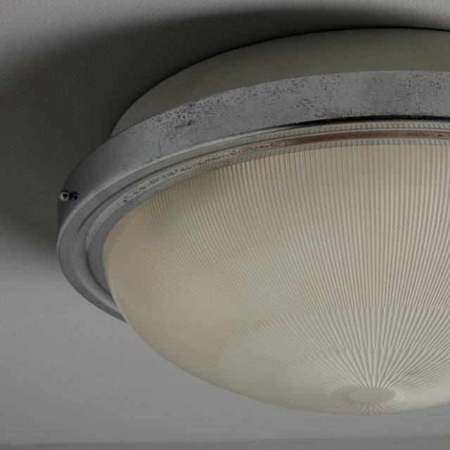Mid-Century Modern Large 1960s Sergio Mazza Glass and Metal Ceiling or Wall Lamp for Artemide For Sale - Image 3 of 15