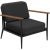Nature black longue chair by mowee. Dimensions: d85 x w83 x h81 cm (seat height 42 cm). Material: aluminum, upholstery and...