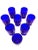 Mid-Century Modern French Vintage Cobalt Blue Multi Use Glass Set of 8 For Sale - Image 3 of 10