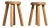 Stools attributed to René Martin for Méribel, 1965, Set of 2 For Sale