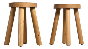 Stools attributed to René Martin for Méribel, 1965, Set of 2