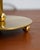 Metal Brass Table Lamp with Pleated Lampshade, 1950s For Sale - Image 7 of 9