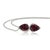 Not Yet Made - Made To Order Minimalist Garnet Drop Necklace, January Birthstone Necklace for Woman For Sale - Image 5 of 5