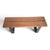 Contemporary Custom Maple and Forged Iron Bench For Sale - Image 3 of 7