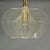 Mid-Century Modern Pendant Lamp in Clear Acrylic Glass, Wire and Brass, 1970s For Sale - Image 12 of 18