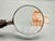 Antique English Sterling & Natural Stag Horn Hand Magnifying Glass For Sale - Image 4 of 12