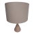 Blu Dot Flask Table Lamp in Solid Whitewashed Ash With Linen Shade – Modernist Lighting For Sale