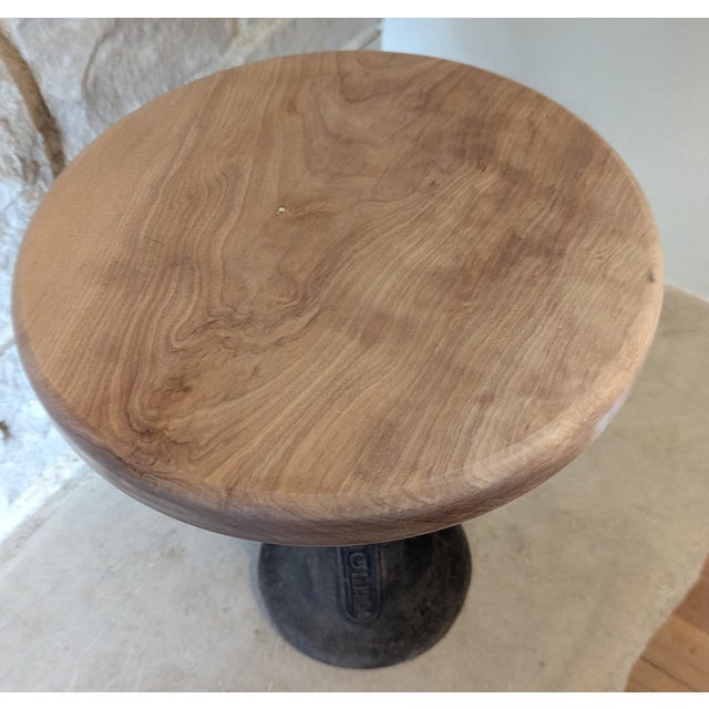 Early 20th Century Mid-Century Railroad Badger Screw Jack Table For Sale - Image 5 of 10