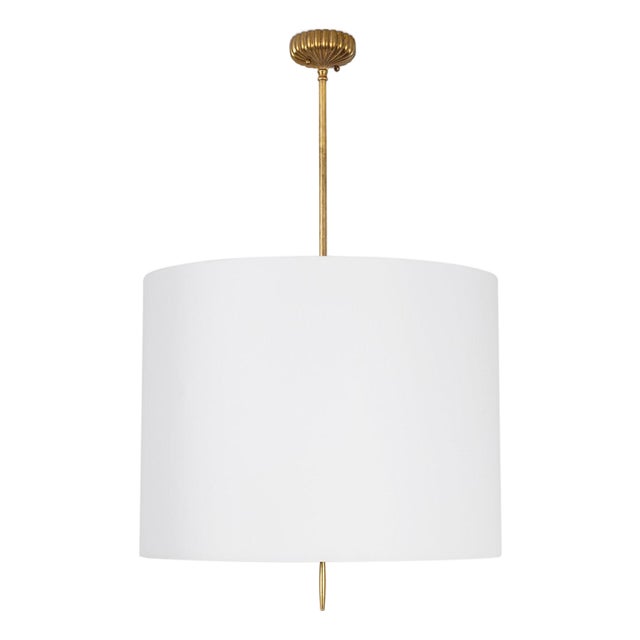 Clove Pendant Large, Natural Linen Shade For Sale