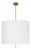 Clove Pendant Large, Natural Linen Shade For Sale