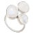 Boho 9.86ct Rainbow Moonstone Cocktail Ring Size 7 in 18k White Gold For Sale