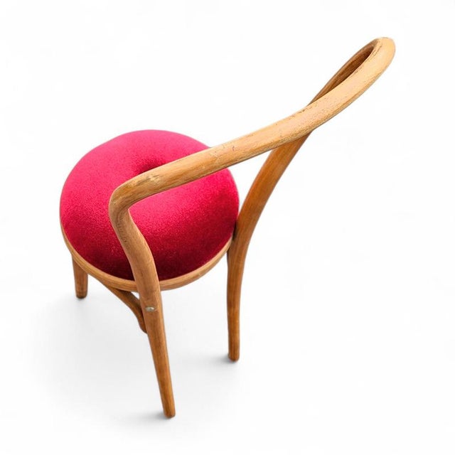 Red Bentwood Side Chairs, 1960s, Set of 2 For Sale - Image 8 of 18