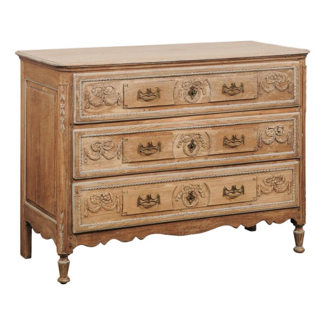 French 19th C. Commode W/Bow & Swag Motif For Sale