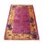Introducing our hand-knotted vintage Chinese Art Deco rug, a stunning blend of purple and yellow-orange hues. This rug...