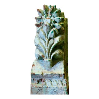 Antique Carved Wooden Architectural Indian Roof Decoration For Sale