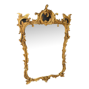 Fine Gilt Baroque French LabelledFreidman Brothers Carved Wood Mirror