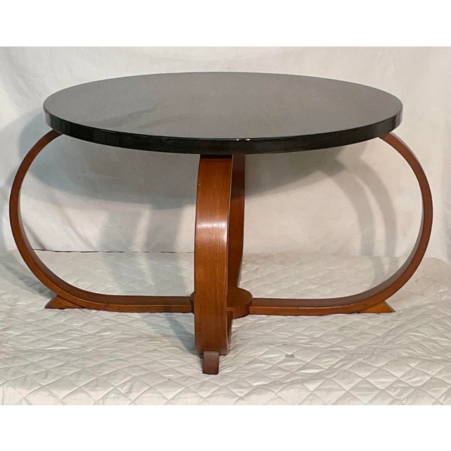 1930s Thonet Attributed 1930s Art Deco Bent Wood Coffee Table For Sale - Image 5 of 12