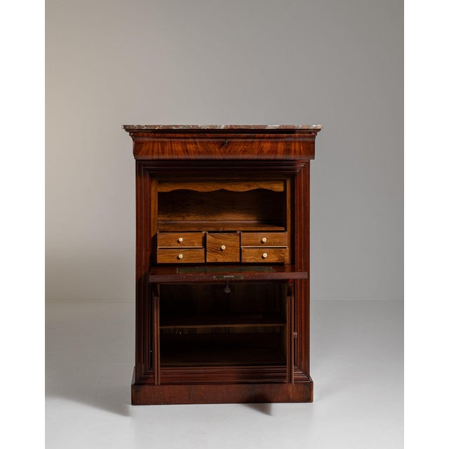 Biedermeier 19th Century France Biedermeier Rose Wood Storage Cabinets & Cupboards For Sale - Image 3 of 10