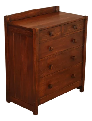 Antique Gustav Stickley Oak Chest of Drawers #626