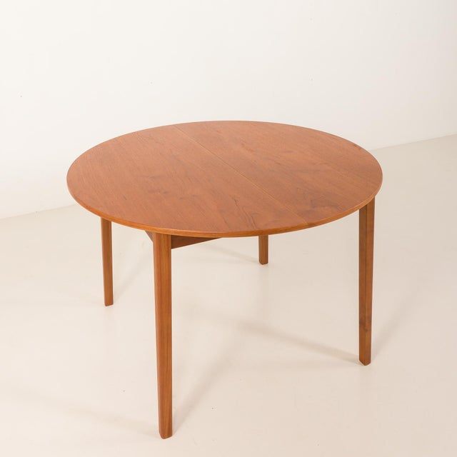 Mid-Century Modern Danish Teak Table with Extensions, 1960s For Sale - Image 11 of 17