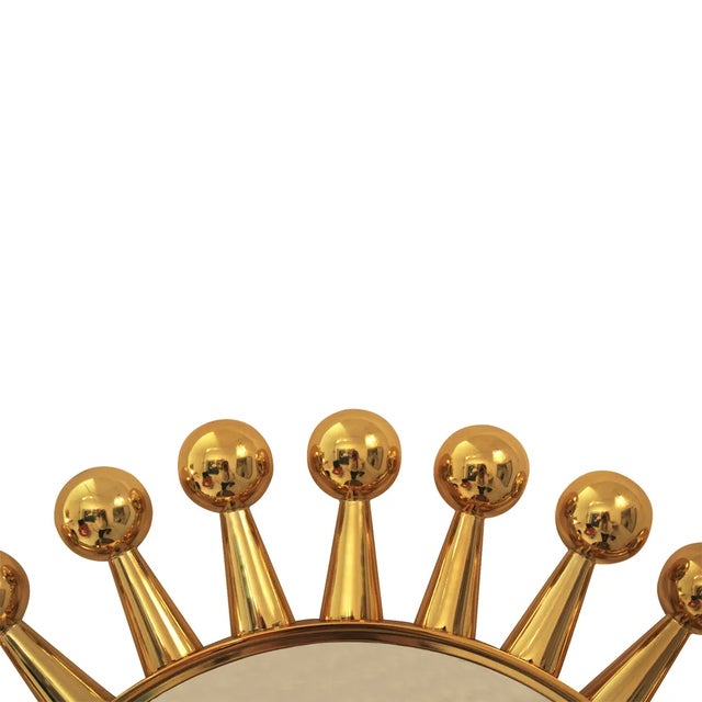 Golden Jack Mirror by Jonathan Adler For Sale - Image 6 of 8