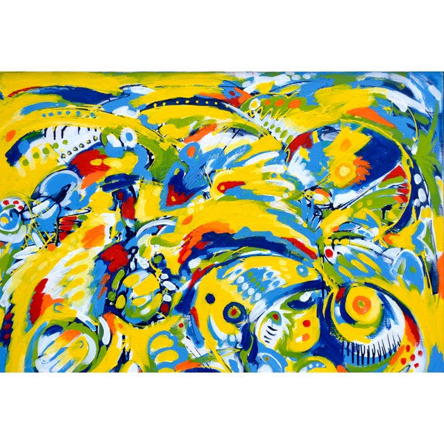 Abstract Expressionism Spring in California Abstract by Joy W. For Sale - Image 3 of 8