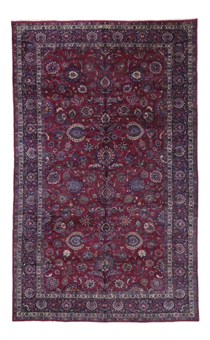 Antique Persian Mashhad Rug - 12'00 X 19'07