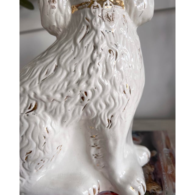 Antique Staffordshire Spaniel Figurine For Sale - Image 10 of 11