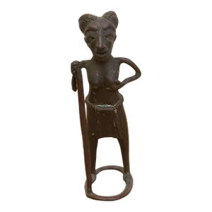African Bronze Figure of a Woman