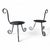Late 20th Century Vintage Forged Wrought Iron Candle Stand Holders- A Pair For Sale - Image 5 of 12