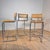 Vintage Italian Vienna Straw and Chrome-Plated Steel Stools, 1980s, Set of 4 For Sale - Image 5 of 6