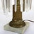1900s Oversized Antique Brass, Crystal & Marble Electrified Astral Lamp Etched Shade For Sale - Image 4 of 9