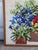 Midcentury Floral Potted Plants Needlepoint Wall Art For Sale In New York - Image 6 of 12