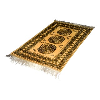 Vintage Hand-Woven Ersari Rug, 1930s For Sale