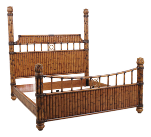Tommy Bahama Carved Bamboo King Size Bed