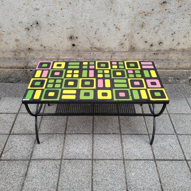 Coffee Table in Vallauris Ceramic from Roger Capron, 1960s For Sale - Image 9 of 18