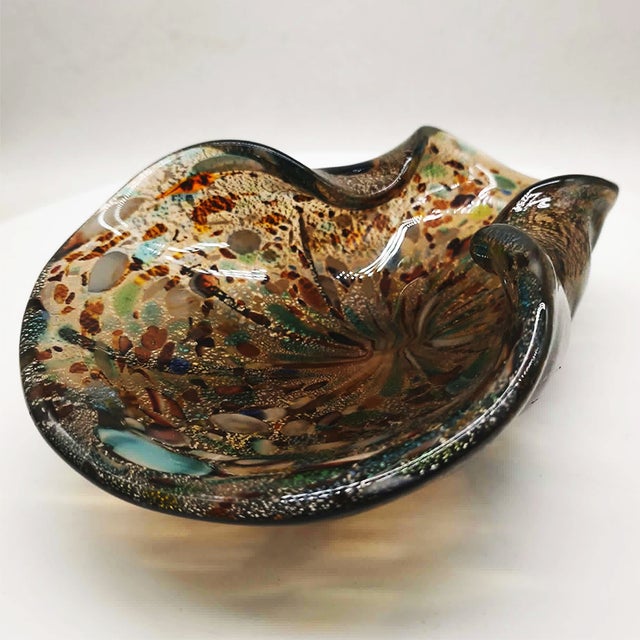 Large Murano Glass Ashtray attributed to Dino Martens, Italy, 1950s For Sale - Image 13 of 13