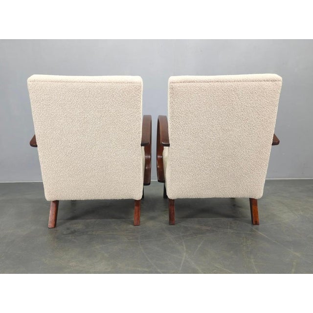 Art Deco Armchairs by J. Halabala, 1940s, Set of 2 For Sale - Image 6 of 9